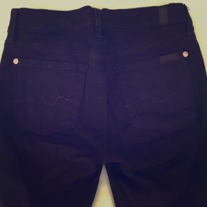7 For All Mankind Black Skinny Jeans